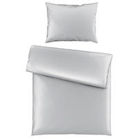 BETTWÄSCHE TANJA Satin 140/220 cm  - Silberfarben, Basics, Textil (140/220cm) - Novel