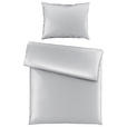 BETTWÄSCHE TANJA Satin 140/220 cm - Silberfarben, Basics, Textil (140/220cm) - Novel