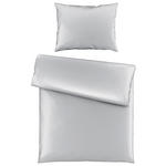 BETTWÄSCHE TANJA Satin 140/220 cm  - Silberfarben, Basics, Textil (140/220cm) - Novel