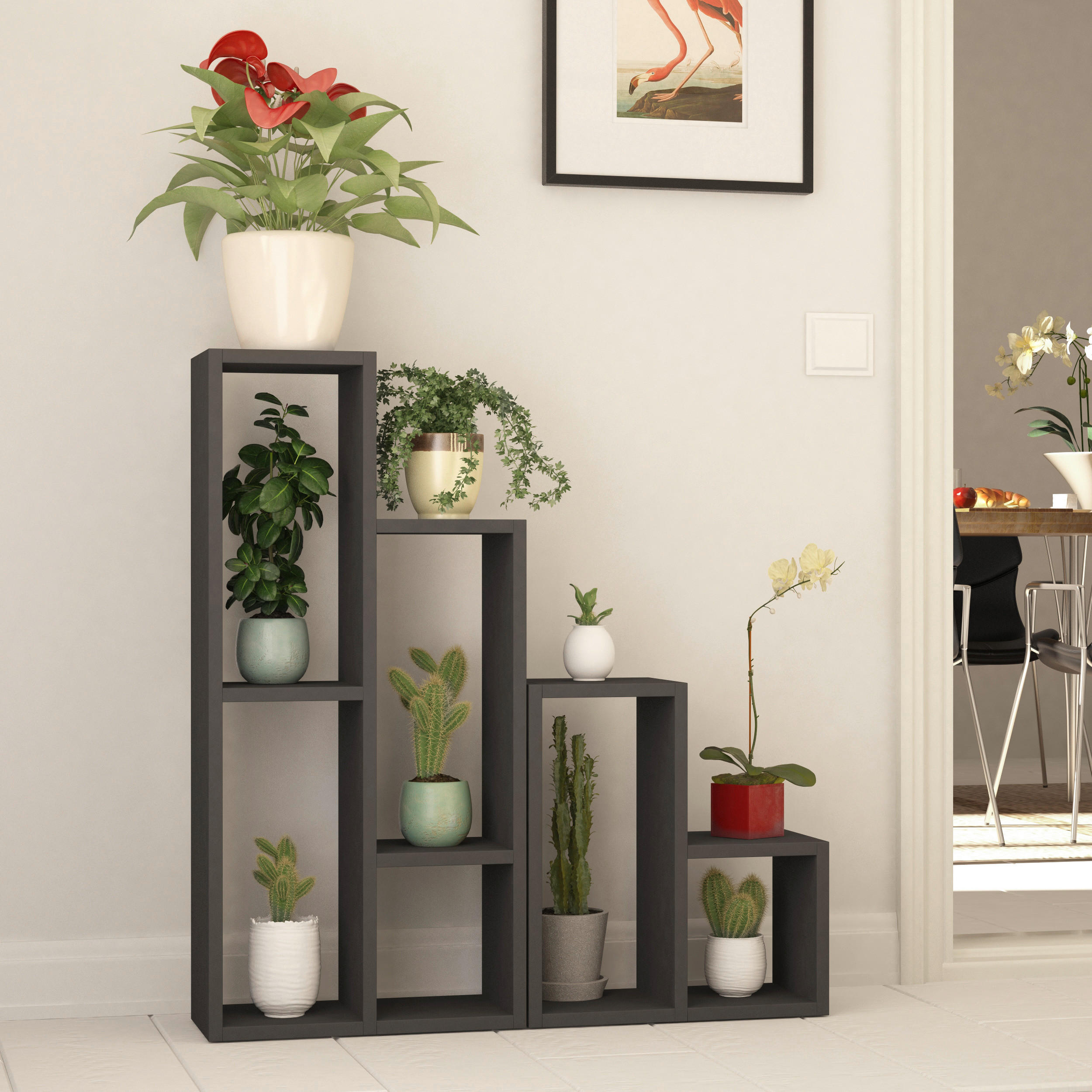 REGAL  42/89/20 cm Anthrazit  - Anthrazit, Design, Holzwerkstoff (42/89/20cm) - Livetastic