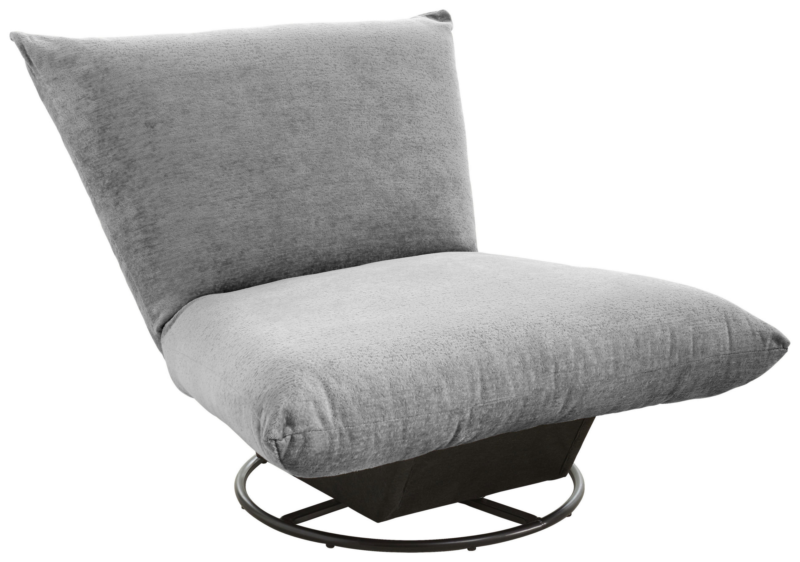 RELAXSESSEL Lesesessel Bouclé    - Blau/Schwarz, Design, Textil/Metall (100/78/96cm) - Livetastic