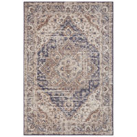 FLACHWEBETEPPICH  Wohnzimmer 160/235 cm Terrain Creme, Blau rechteckig  - Blau/Creme, Design, Kunststoff/Textil (160/235cm) - Hanse Home
