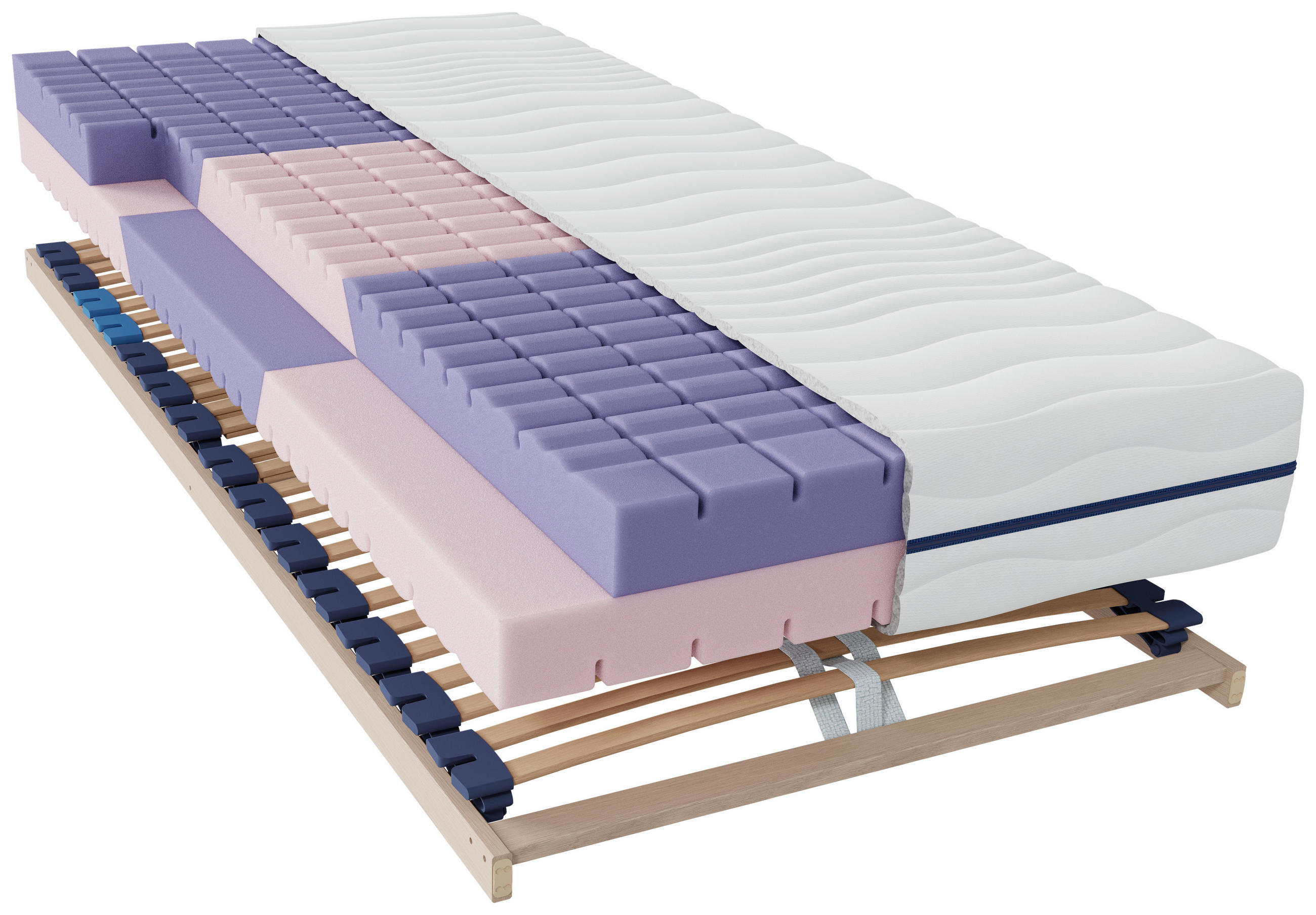 MATRATZENSET 90/200 cm  - Naturfarben, Basics, Holz (90/200cm) - Sleeptex