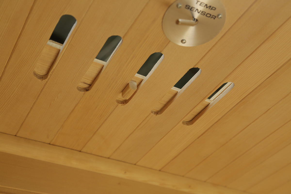 INFRAROTKABINE HEMLOCK II für 2 Personen HEMLOCK II  - MODERN, Glas/Holz (120/105/190cm)