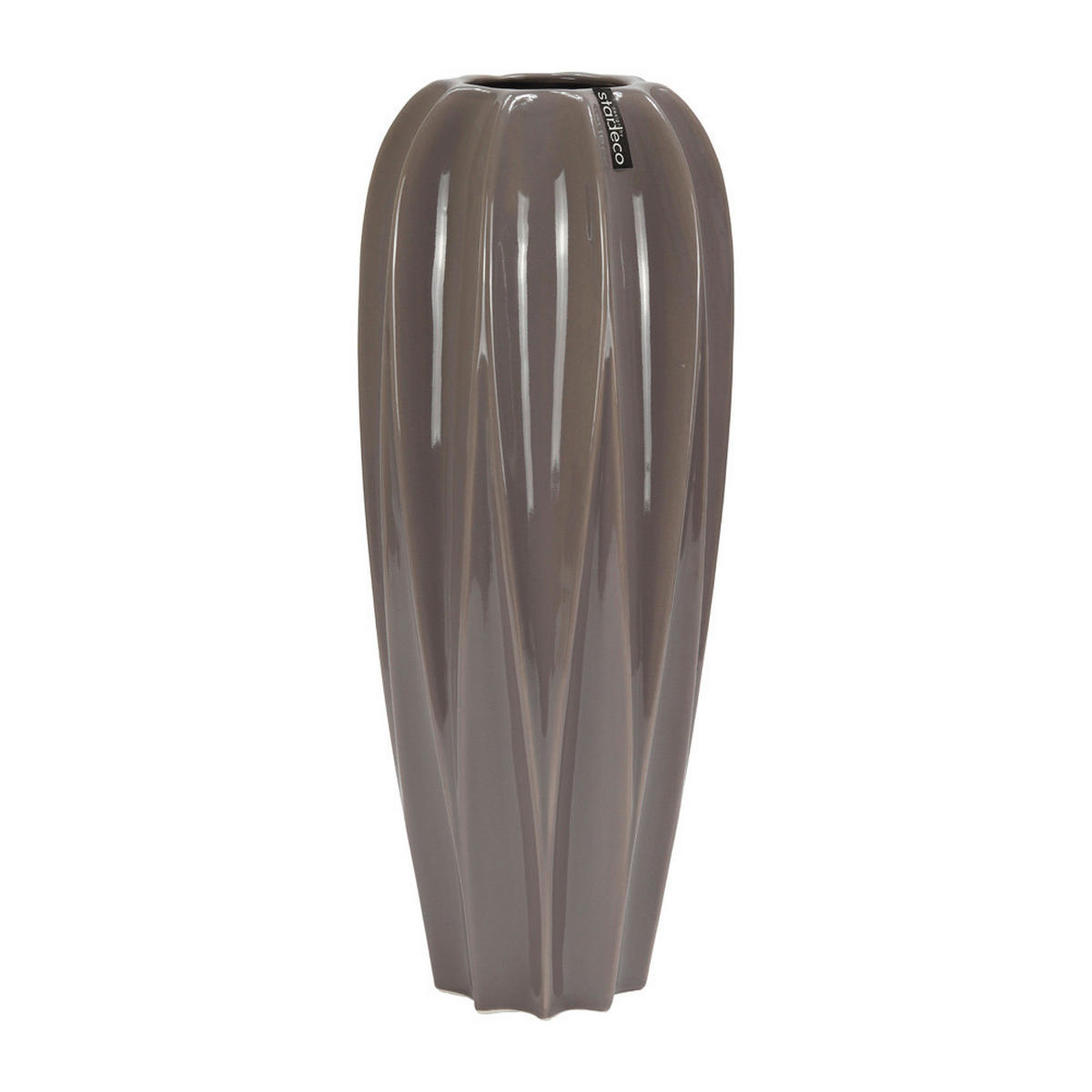 VÁZA, keramika, 46 cm - cappuccino, Basics, keramika (18/46/18cm)