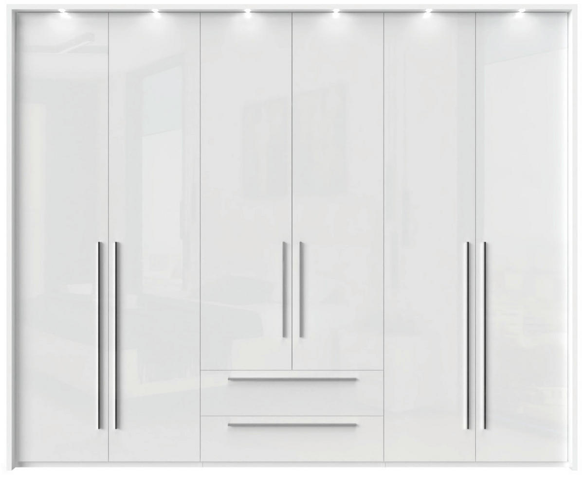 ORMAR SA KLASIČNIM VRATIMA antracit visoki sjaj, bela  277/226/60 cm  - bela visoki sjaj/bela, Dizajnerski, pločasti materijal/plastika (277/226/60cm)