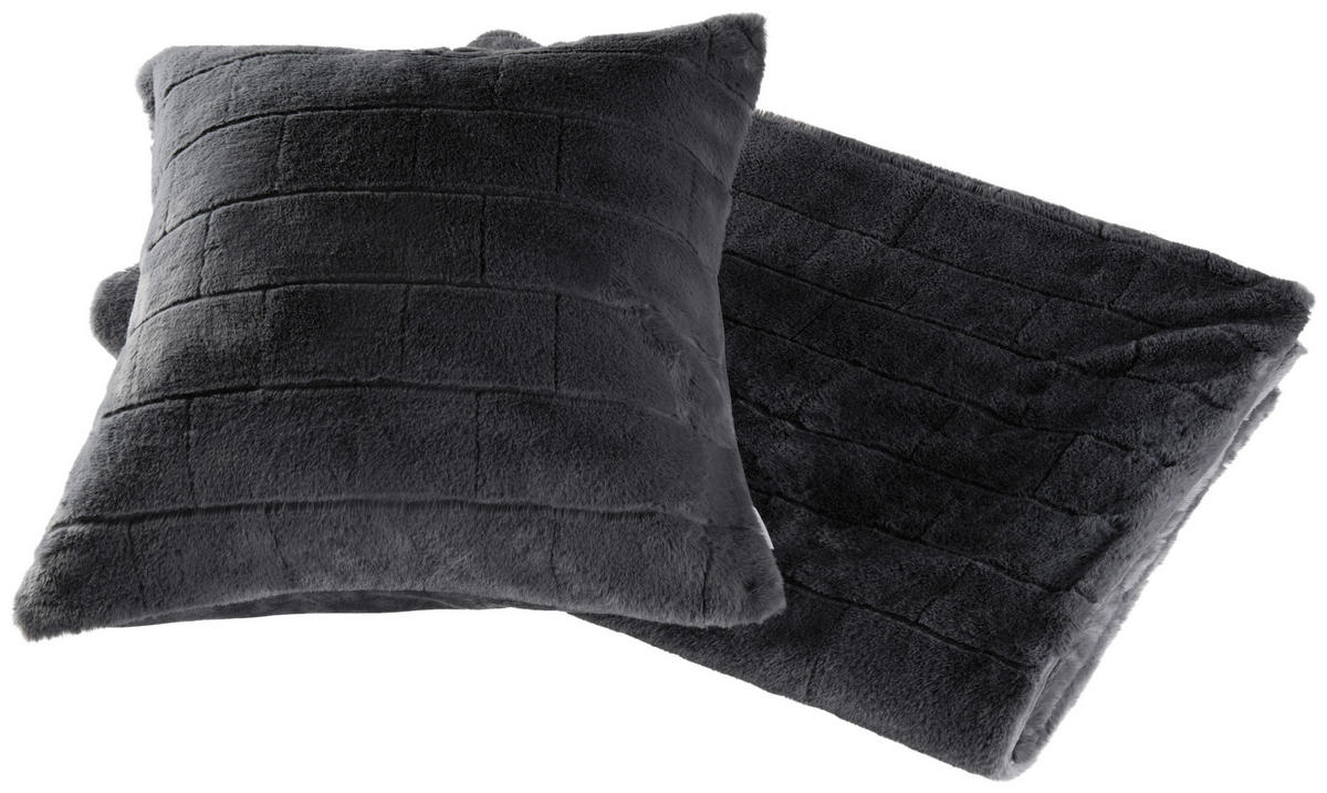 PĂTURĂ DIN BLANĂ 150/200 cm  - antracit, Konventionell, textil (150/200cm) - Dieter Knoll