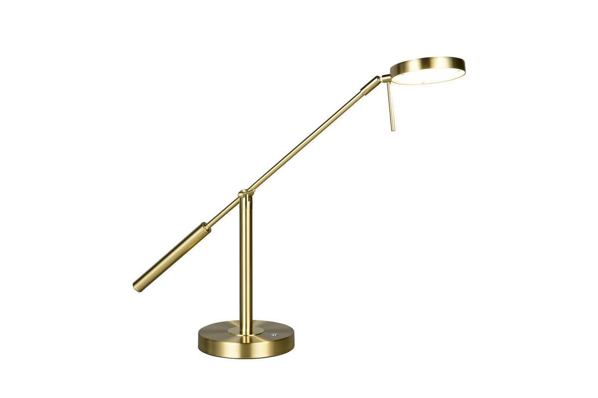 LED-TISCHLEUCHTE Monza 16/52 cm  - Messingfarben/Weiß, MODERN, Kunststoff/Metall (16/52cm) - Trio Leuchten
