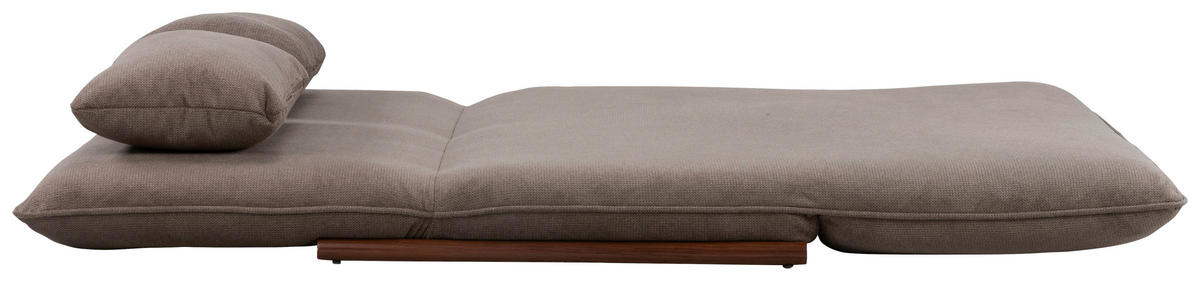 SOFA VELIN Samt Braun, Dunkelbraun  - Dunkelbraun/Braun, Design, Textil/Metall (140/97/80cm) - MID.YOU