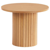 BEISTELLTISCH 50/50/40 cm Eiche furniert Eichefarben rund  - Eichefarben, Design, Holz/Holzwerkstoff (50/50/40cm) - Xora