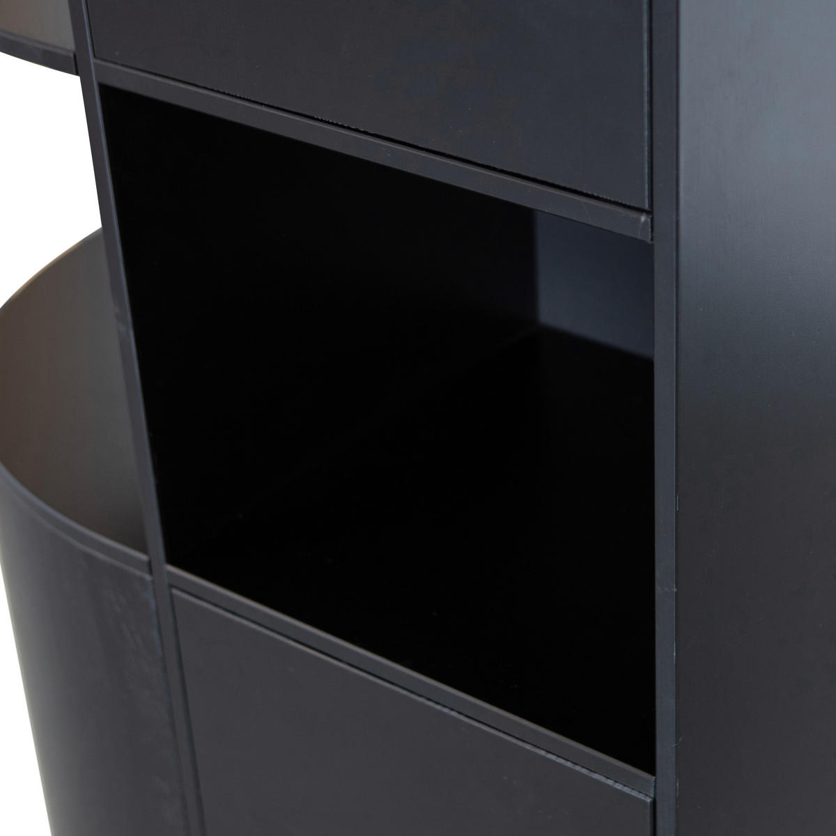 MEHRZWECKSCHRANK 78/210/40 cm  in Schwarz  - Schwarz, Design, Holz (78/210/40cm) - Livetastic