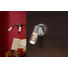 LED-STRAHLER - Chromfarben, Design, Glas/Metall (8/13,5/15cm)