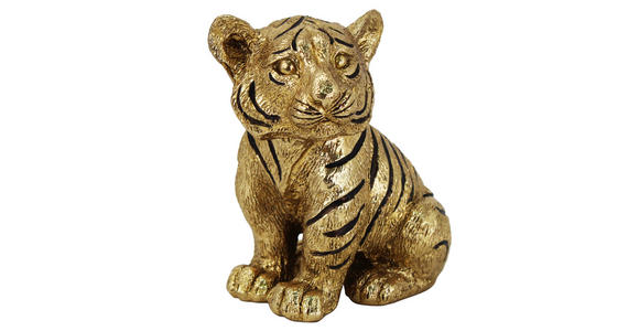 DEKOTIGER - Goldfarben, LIFESTYLE, Kunststoff (15/14,5/10cm) - Ambia Home