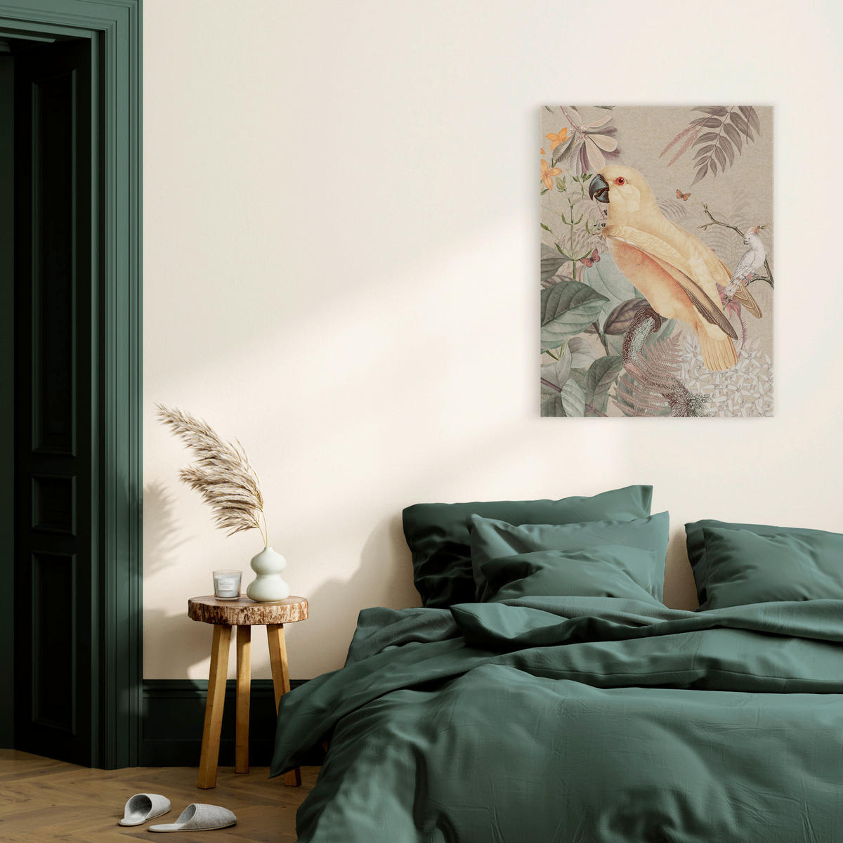 LEINWANDBILD Tiere, Pflanzen 60/80 cm  - Multicolor, Basics, Holz/Textil (60/80cm)