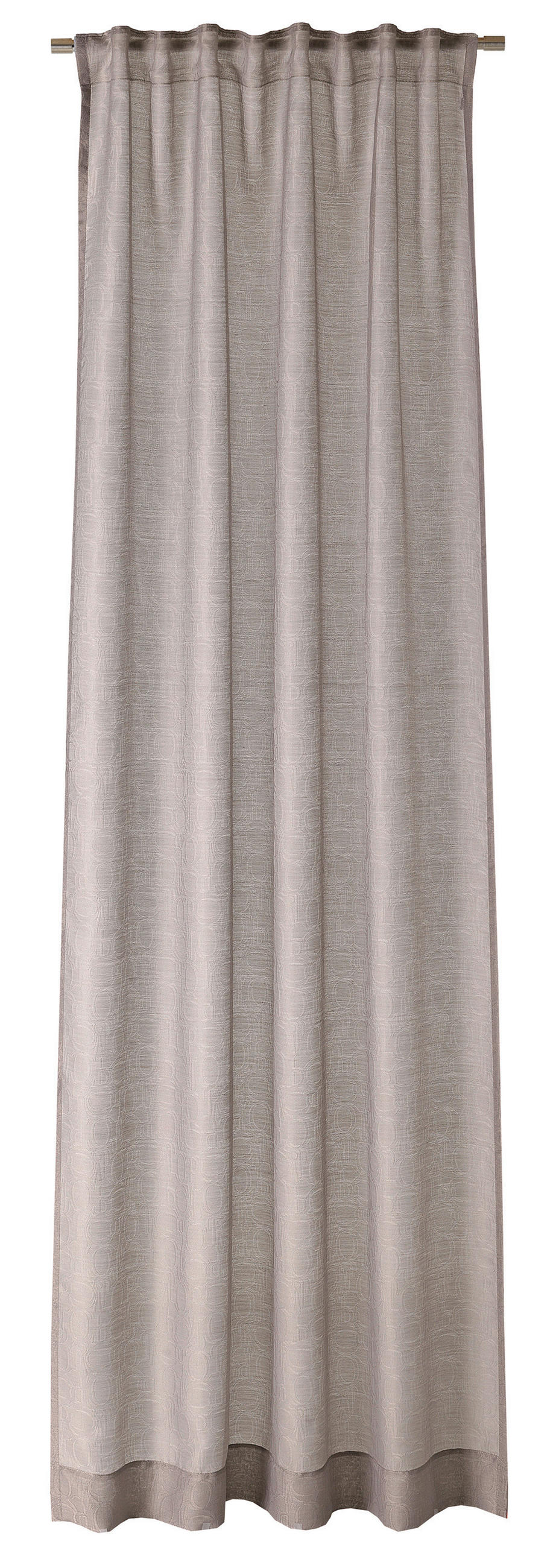 HOTOVÝ ZÁVĚS, průhledné, 130/250 cm - šedobéžová, Basics, textil (130/250cm) - Joop!