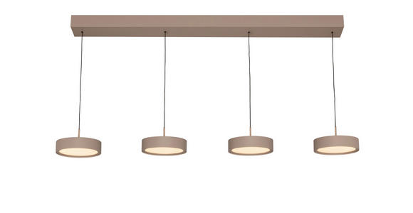 LED-HÄNGELEUCHTE 118/17,5/180 cm  - Sandfarben, Design, Metall (118/17,5/180cm) - Dieter Knoll