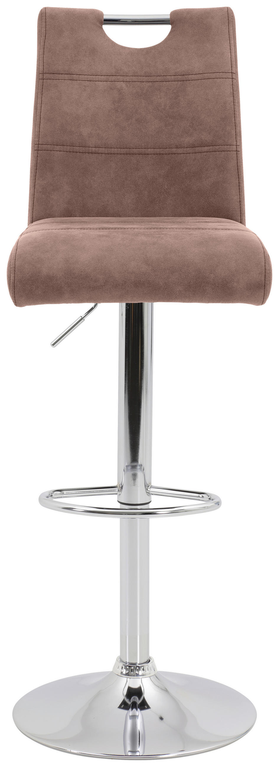BARHOCKER in Textil Beige  - Chromfarben/Beige, KONVENTIONELL, Textil/Metall (38/97-119/50cm) - Carryhome
