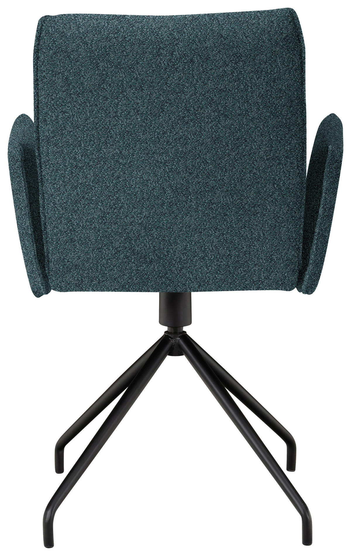 ARMLEHNSTUHL  in Stahl Mikrofaser  - Graublau/Schwarz, Design, Textil/Metall (60/91/60cm) - Moderano