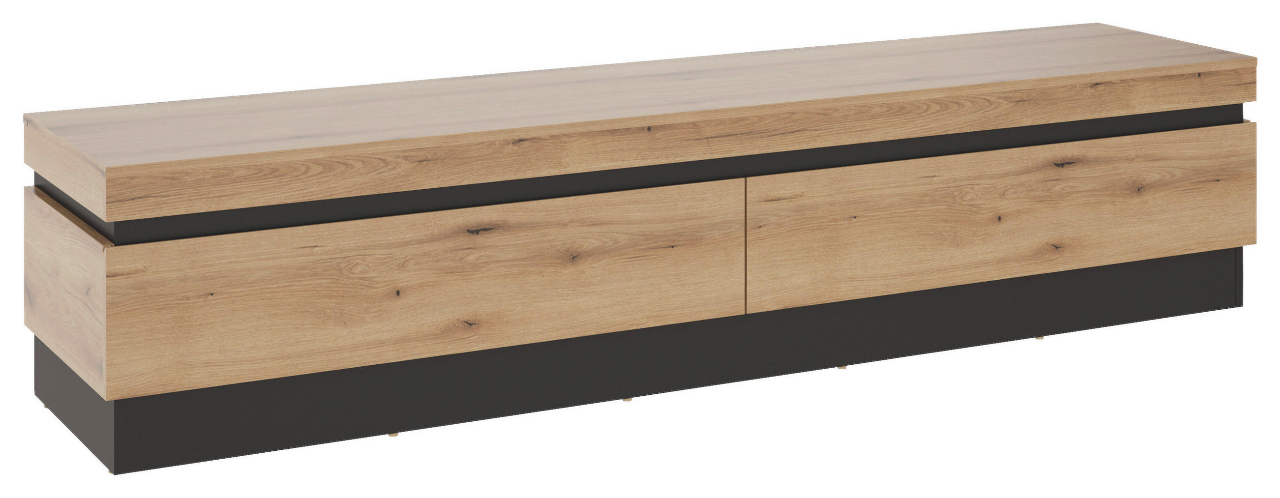 TV-Element Corte Grau/Eiche Dekor B: 201,2 cm