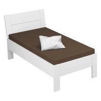 BETT 90/200 cm  in Weiss   - Weiss, Design, Holzwerkstoff (90/200cm) - Xora