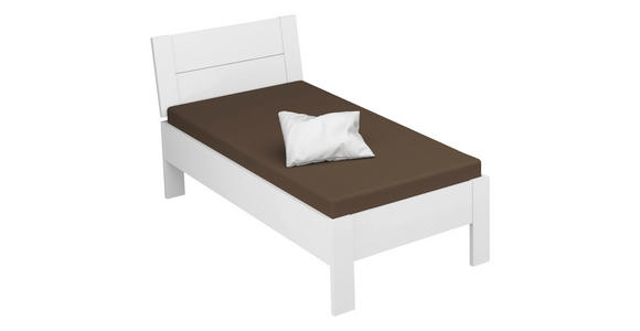 BETT 90/200 cm  in Weiß  - Weiß, Design, Holzwerkstoff (90/200cm) - Xora