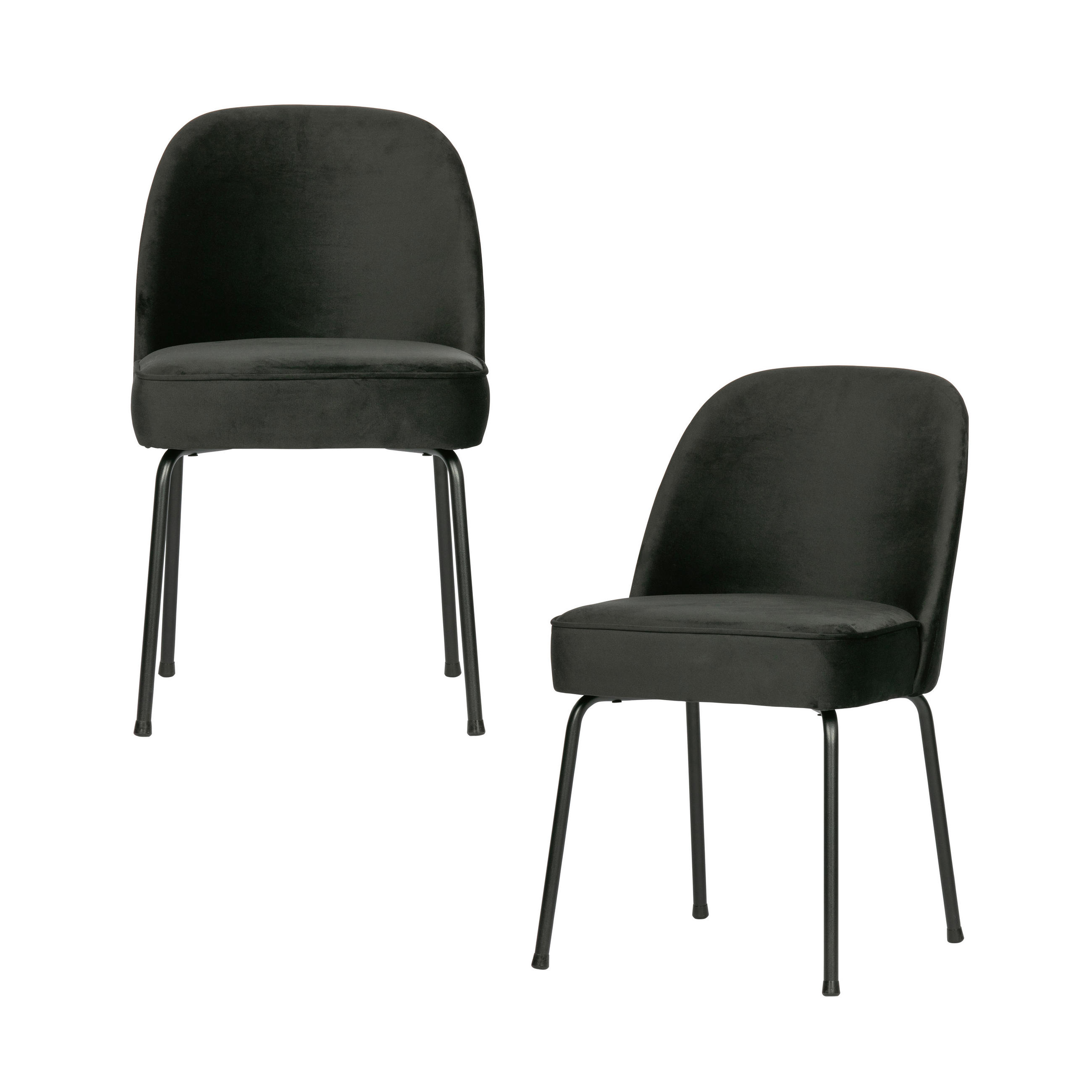 Livetastic Stuhl-Set Vogue Schwarz 50x83x57 cm
