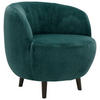 SESSEL Webstoff Petrol    - Petrol/Schwarz, Design, Holz/Textil (72/72/76cm) - LOOKS by W.Joop