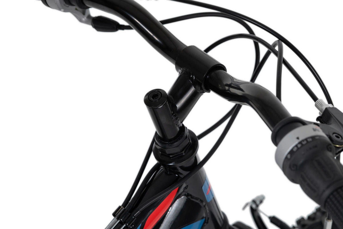 MOUNTAINBIKE 24 Zoll Kinder  - Rot/Schwarz, Basics, Metall (124 /64/18 cm) - Atrigo