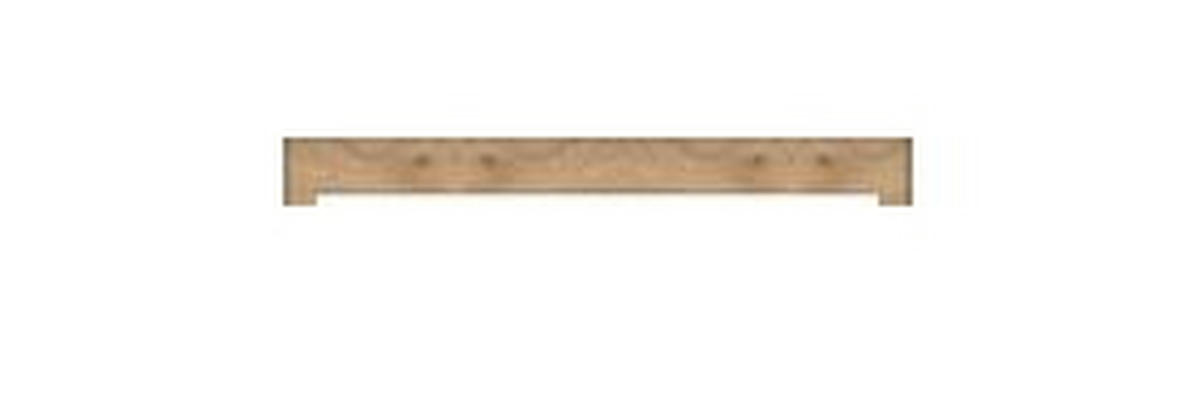 NÁSTĚNNÁ POLICE, bílá, barvy dubu, 180/18/22 cm - bílá/barvy dubu, Design, kompozitní dřevo (180/18/22cm) - Hom`in
