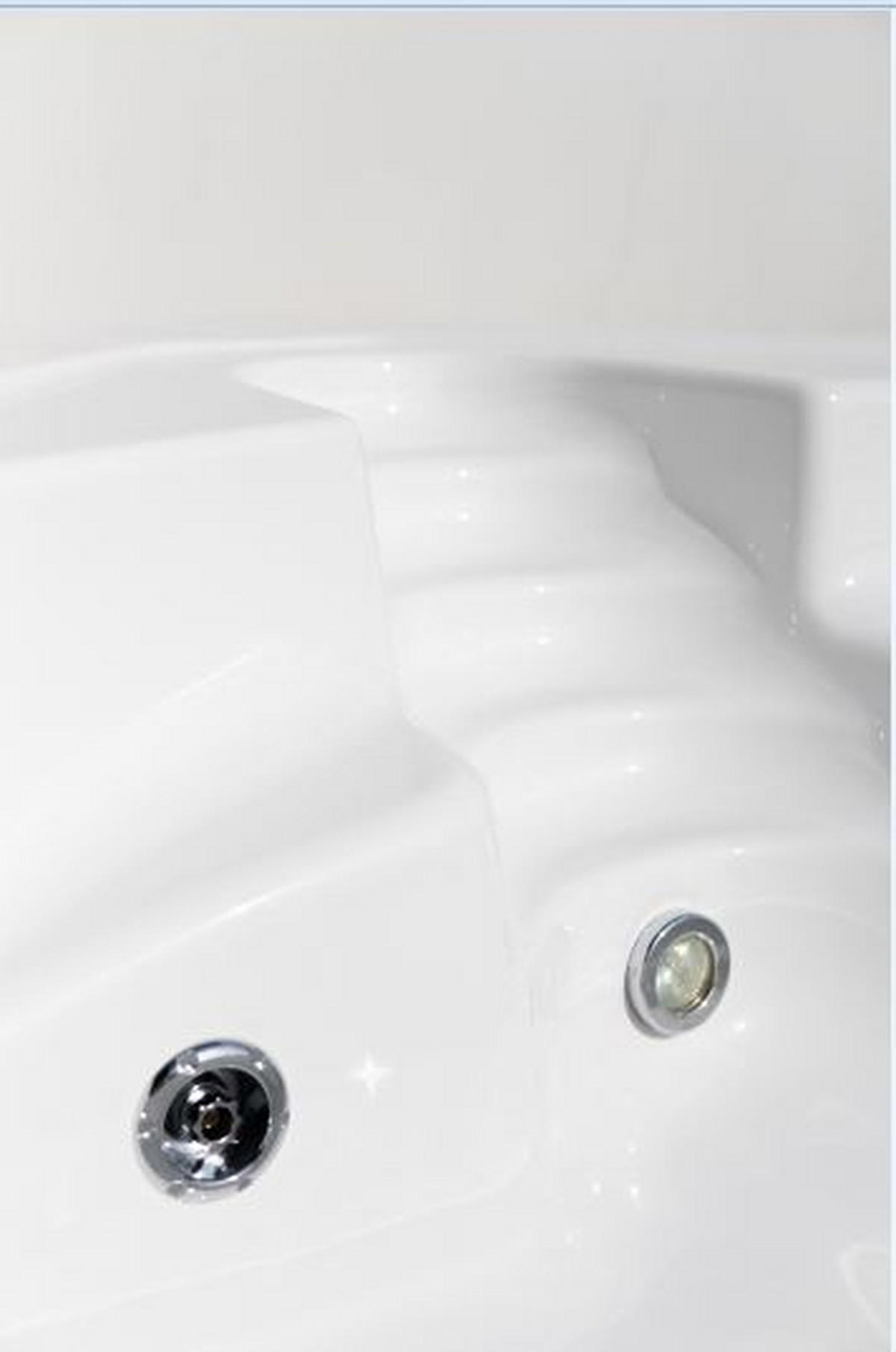 WHIRLPOOL-BADEWANNE   - Weiß, Basics (150/57/150cm)