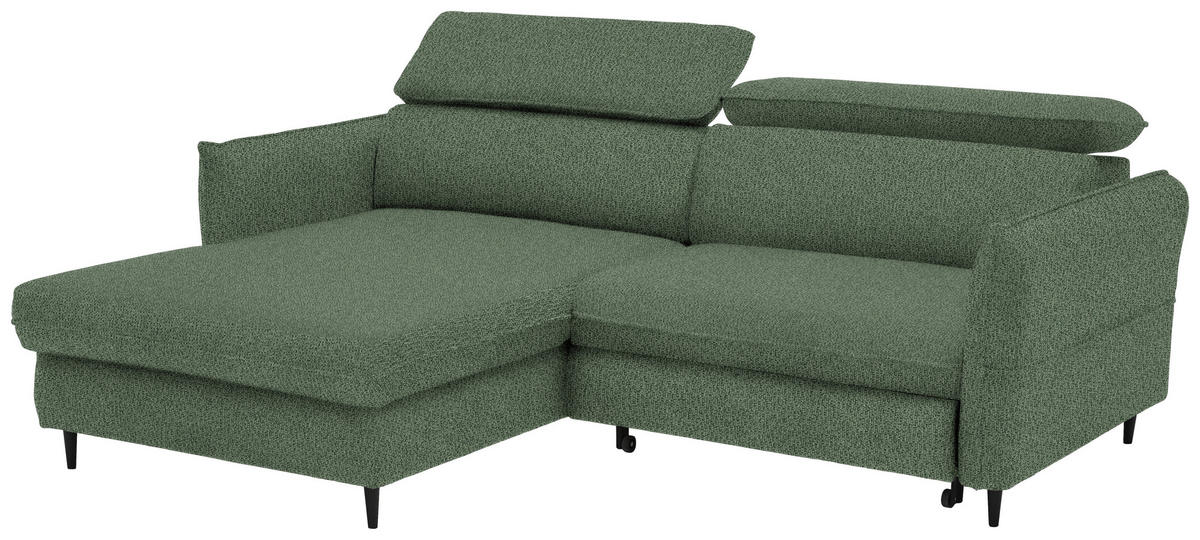 Freisteller von Stylife ECKSOFA Grün Flachgewebe.