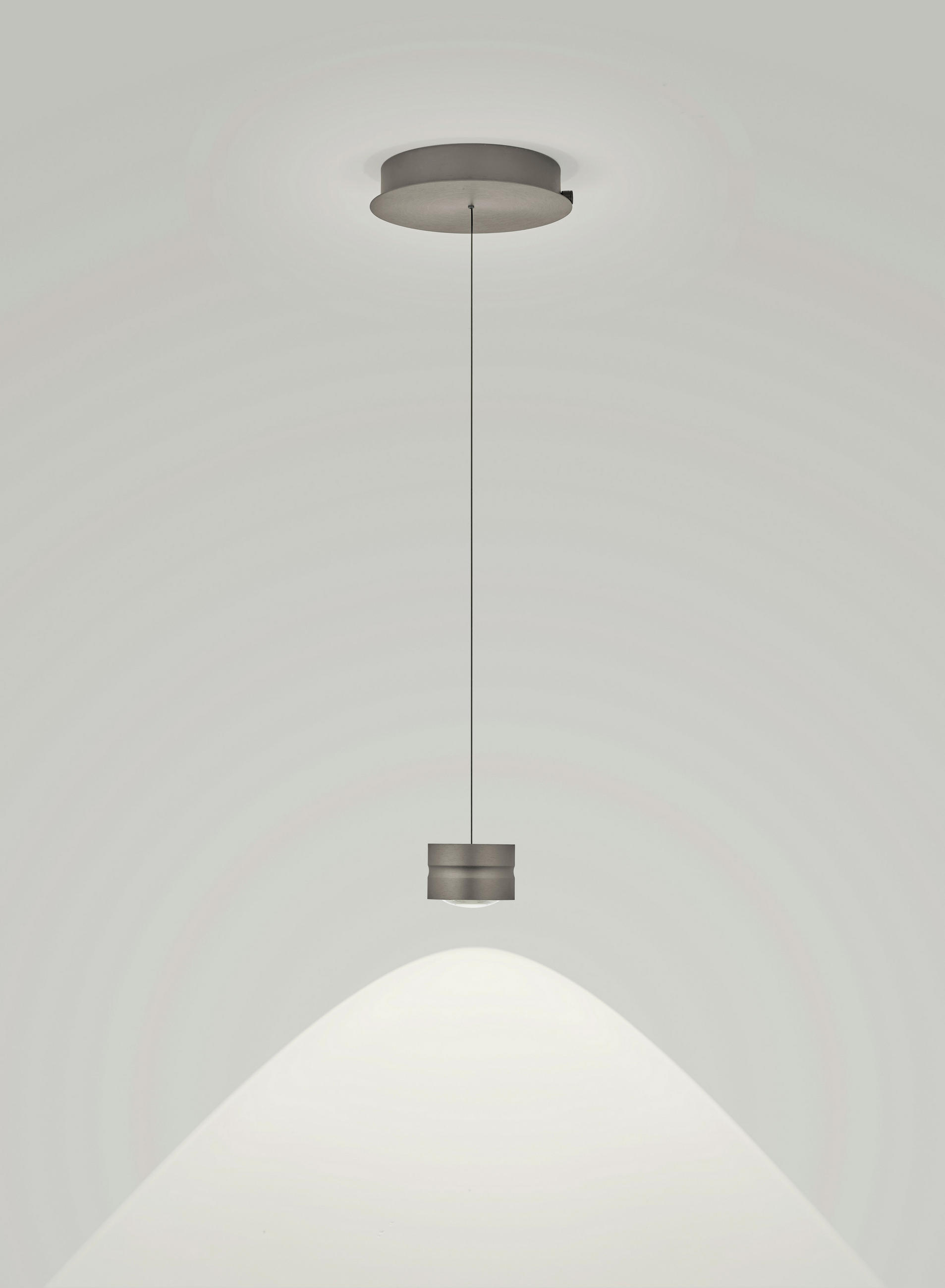 LED-HÄNGELEUCHTE 26/150 cm  - Bronzefarben, Design, Metall (26/150cm) - elements by BANKAMP