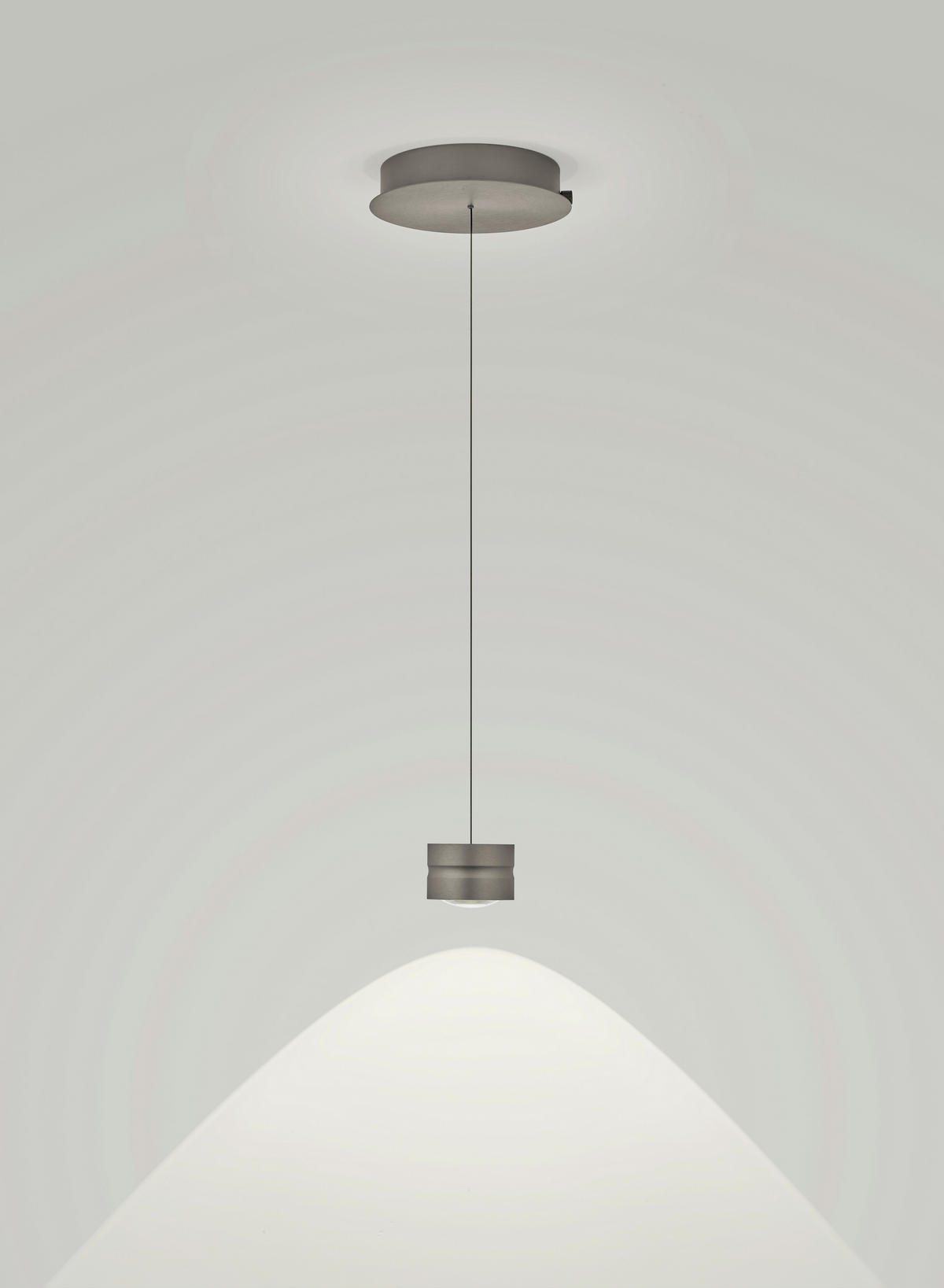 LED-HÄNGELEUCHTE 26/150 cm  - Bronzefarben, Design, Metall (26/150cm) - elements by BANKAMP