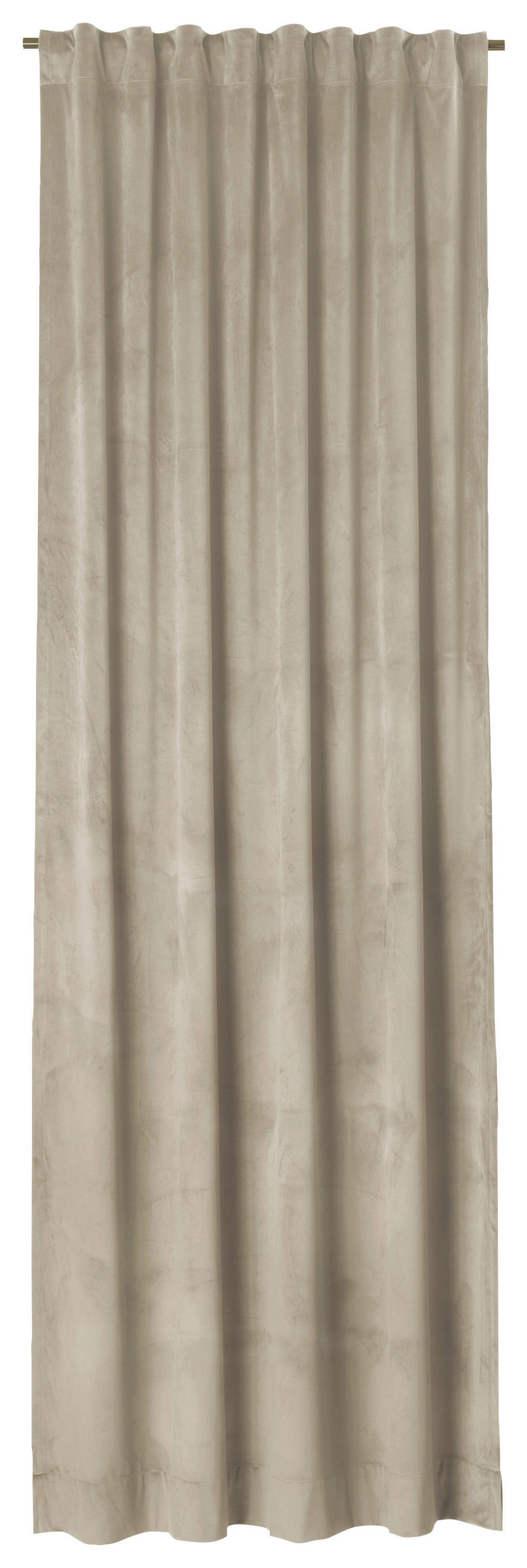 HOTOVÝ ZÁVĚS, neprůsvitné, 130/250 cm - šedobéžová, Basics, textil (130/250cm) - Musterring