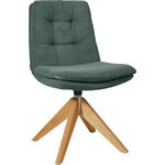 STUHL  in Cord Textil  - Eichefarben/Grün, Design, Holz/Textil (50/90/69cm) - Johann Jakob