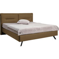 POLSTERBETT Braun 180/200 cm  - Schwarz/Braun, Design, Textil/Metall (180/200cm) - Joop!