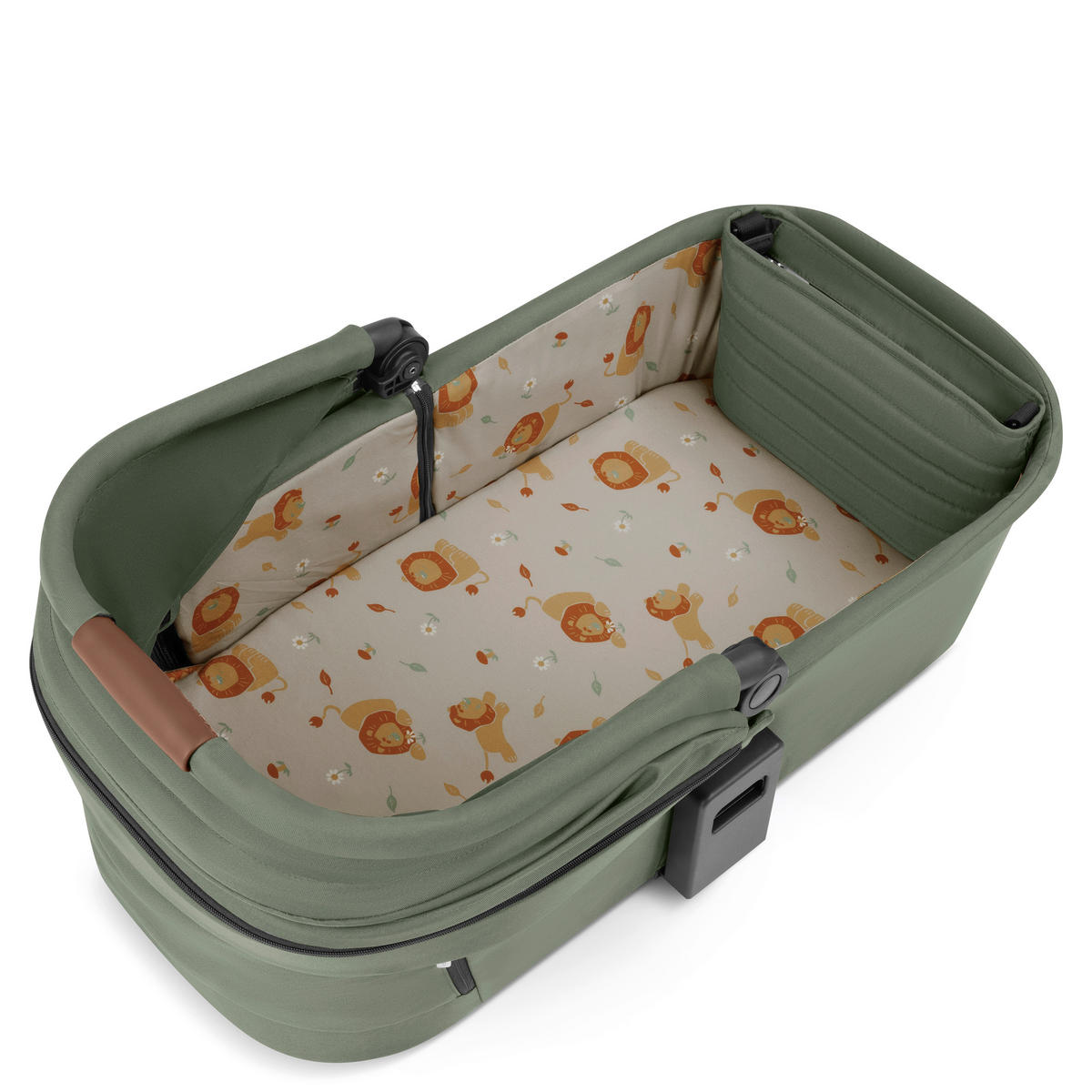KOMBIKINDERWAGEN  Salsa 4 Air inkl. Winterfußsack  Olive  - Silberfarben/Olivgrün, Basics, Textil (95/63/101cm) - ABC Design