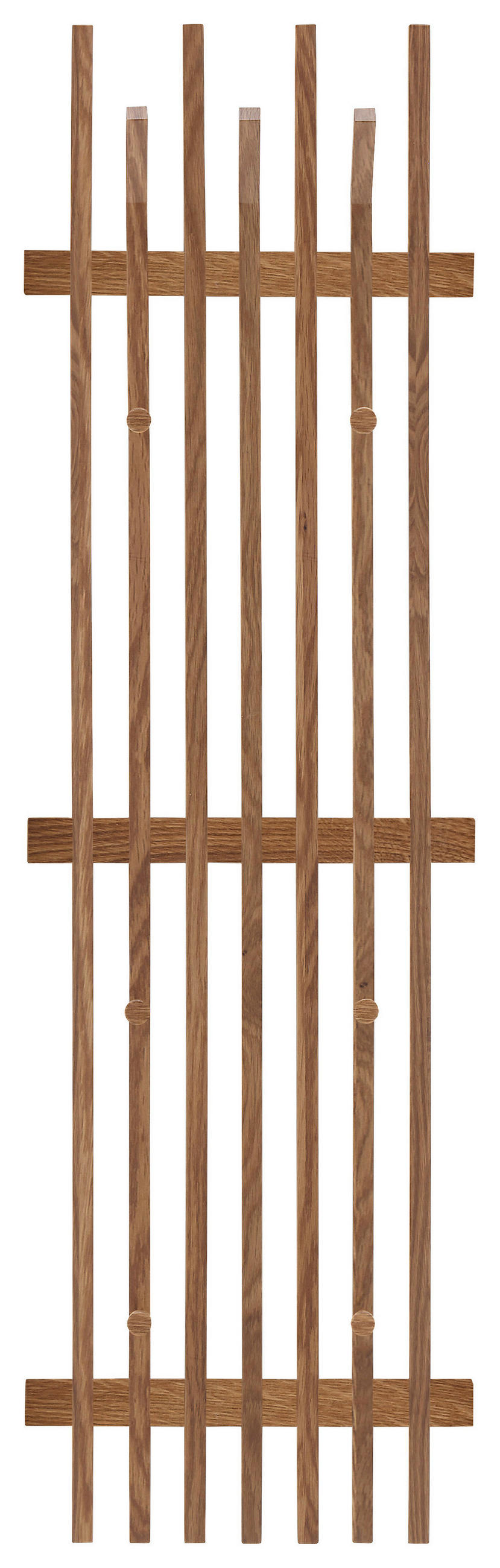 VEŠIAKOVÝ PANEL, farba duba, dub, 40/135/11 cm.