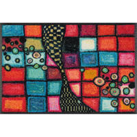 FUßMATTE 40/60 cm Tiger Tundra  - Multicolor, KONVENTIONELL, Kunststoff/Textil (40/60cm) - wash+dry