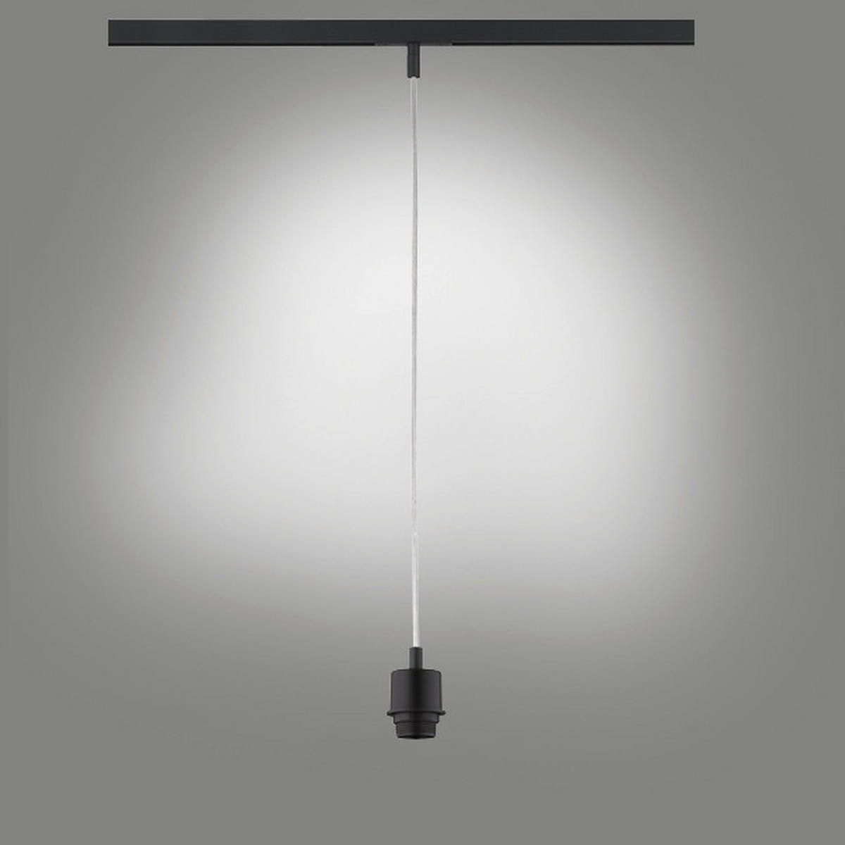 SCHIENENSYSTEM-HÄNGELEUCHTE - Schwarz, Basics, Metall (4,5/210cm) - Fischer & Honsel