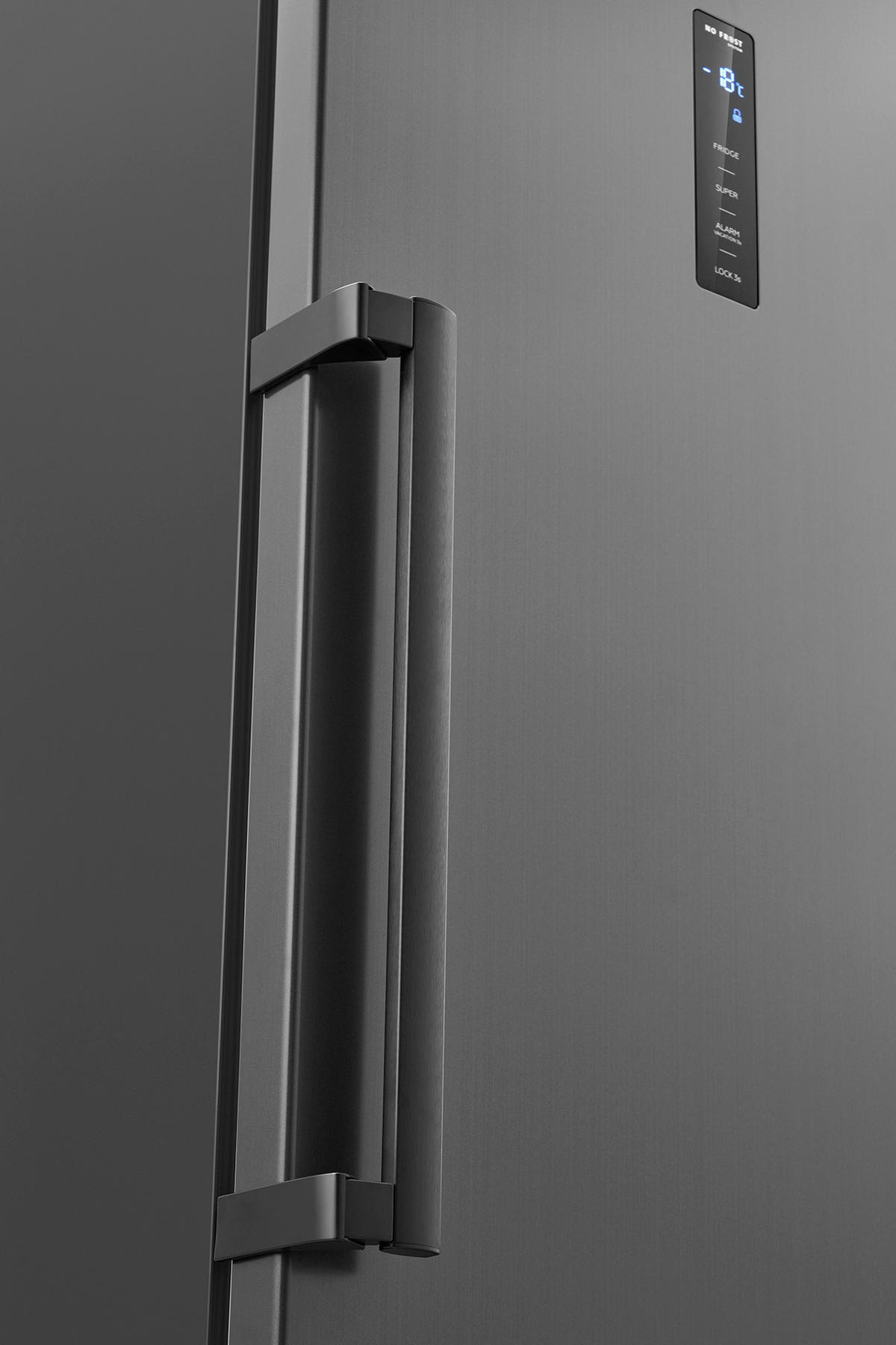 GEFRIERSCHRANK KG 7371  - Schwarzchrom, Trend, Kunststoff (60/185/66cm) - Bomann