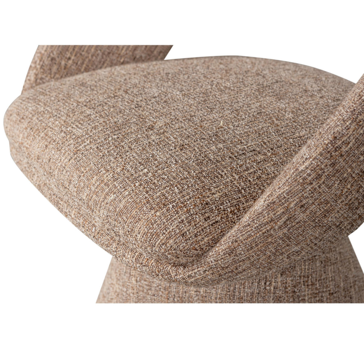 ARMLEHNSTUHL  Sitzfläche 360° drehbar Webstoff  - Naturfarben, MODERN, Textil (63/80/57cm) - Livetastic