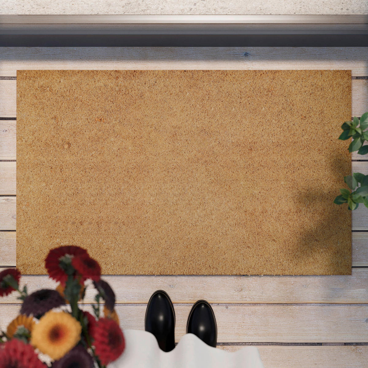 FUßMATTE 40/60 cm Coco Mat  - Hellbraun, KONVENTIONELL, Kunststoff/Textil (40/60cm) - WECON HOME