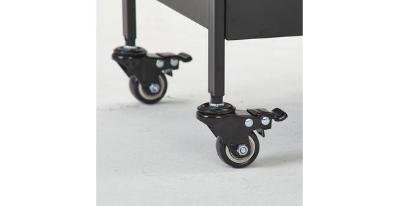 SERVIERWAGEN Schwarz - Schwarz, Design, Kunststoff/Metall (50/86/30cm) - Xora