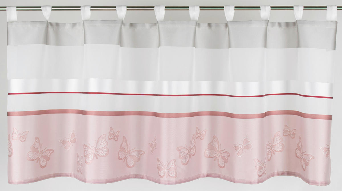 KURZGARDINE   140/50 cm   - Pink/Magenta, Design, Textil (140/50cm)