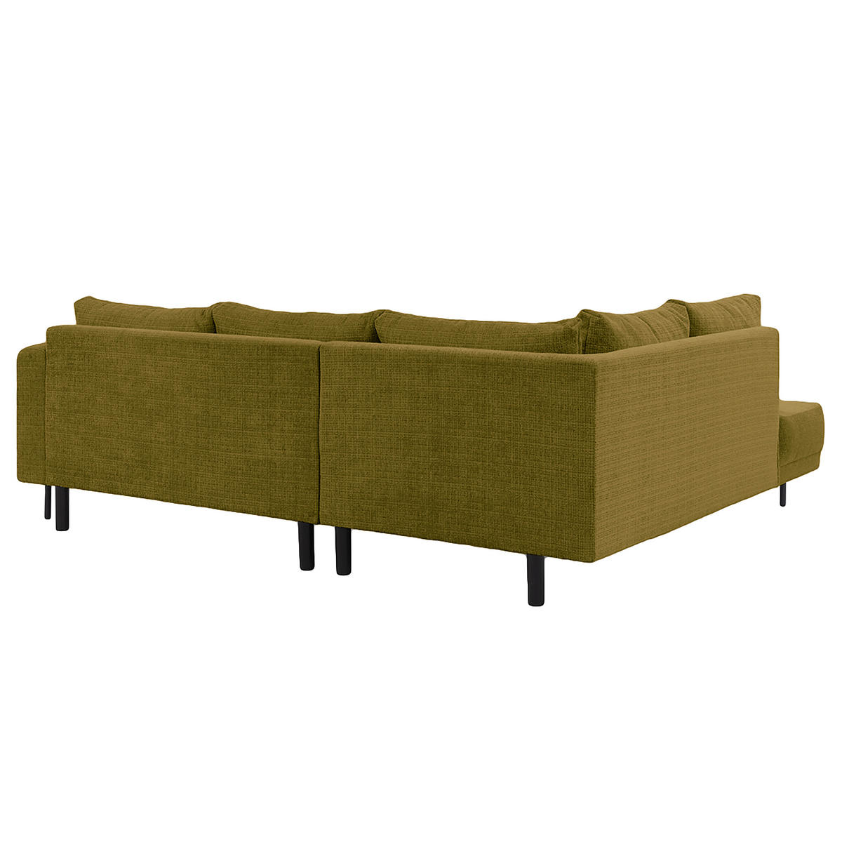 ECKSOFA Mauris Grün Chenille Rückenkissen  - Schwarz/Grün, Design, Kunststoff/Textil (200/233cm) - Livetastic