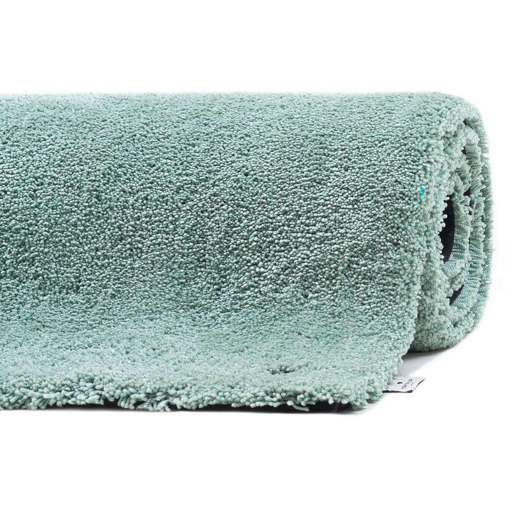 Thumbnail - Tom Tailor Hochflorteppich Cozy, Mintgrün, Textil, Uni, rechteckig, 190x290 cm, Teppiche & Böden, Teppiche, Hochflortepp...