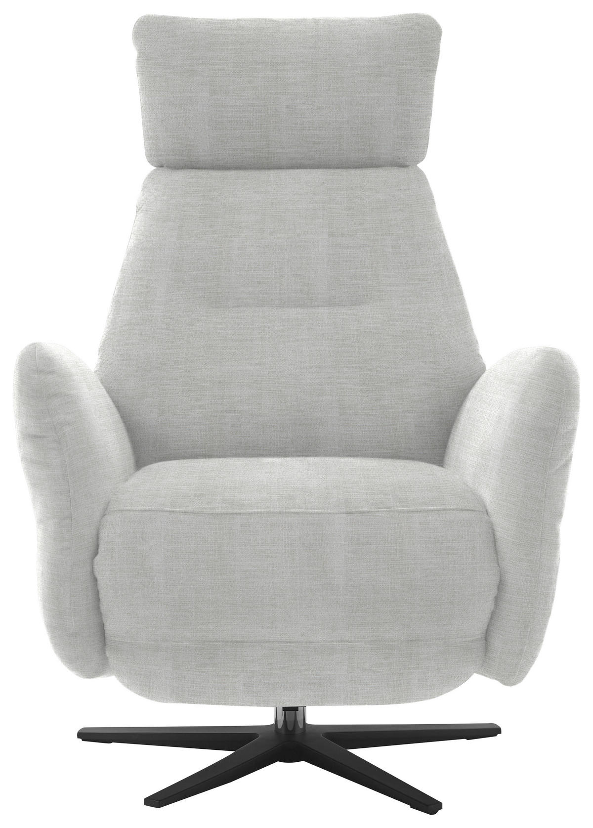 RELAXSESSEL in Textil Ecru  - Ecru/Schwarz, Design, Textil/Metall (78/113/90cm) - Dieter Knoll