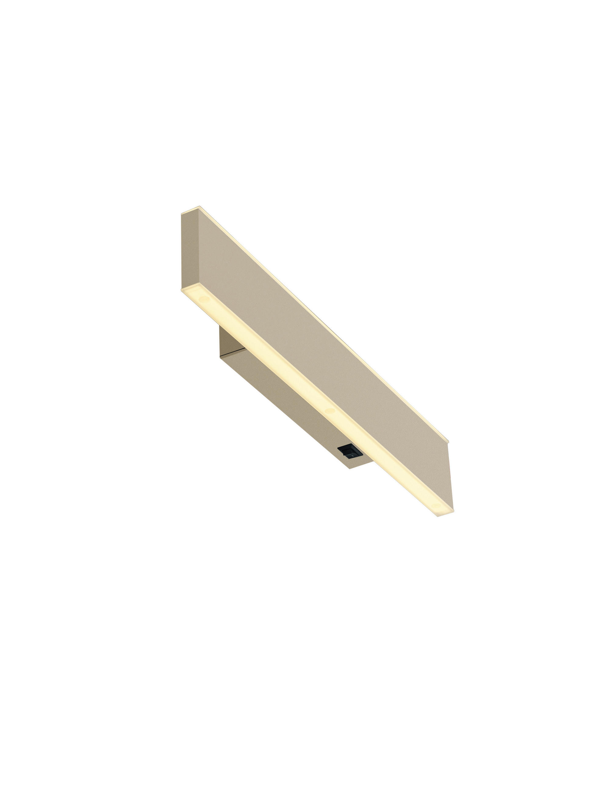AKKU-WANDLEUCHTE - Greige, Design, Metall (14/2.7cm) - Hell