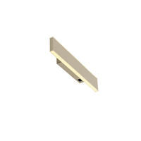 AKKU-WANDLEUCHTE - Greige, Design, Metall (14/2.7cm) - Hell